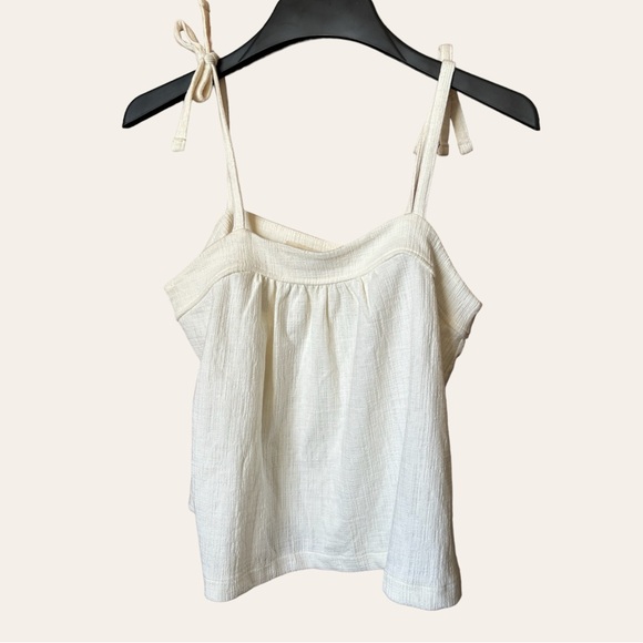 Madewell white crop top with adjustable straps size Small - Picture 2 of 8